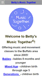 Mobile Screenshot of bettysmusictogether.com